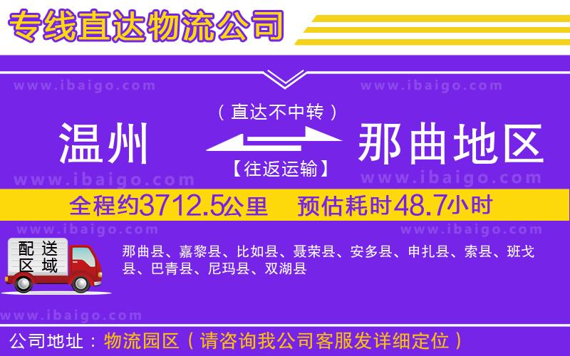 溫州到那曲地區(qū)貨運(yùn)公司