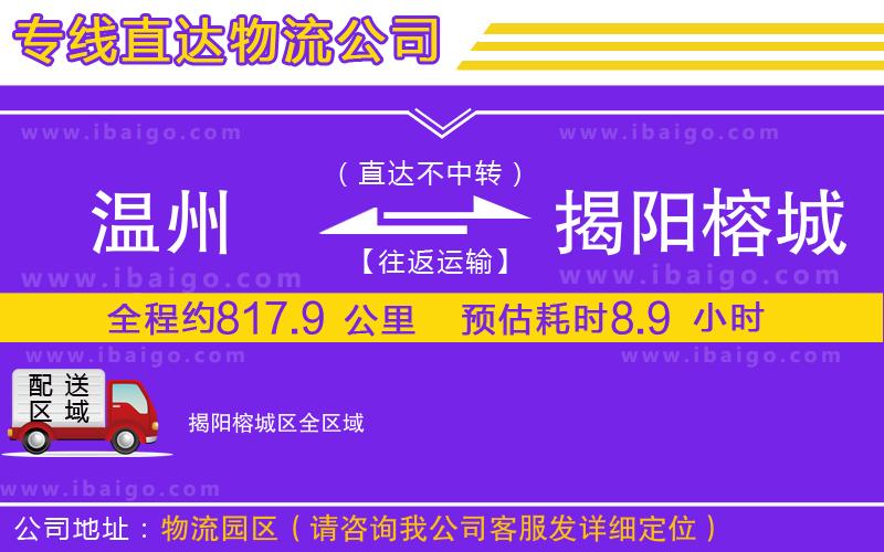 溫州到揭陽榕城區(qū)貨運(yùn)專線